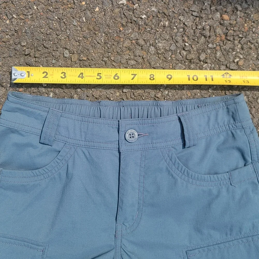 REI Co-op Women's Blue Hiking Convertible Cargo Zip-Off Pants